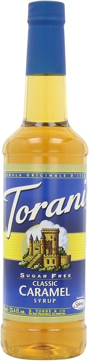 Torani Sugar-Free Syrup, Classic Caramel, 25.4-Ounce Bottle by Torani