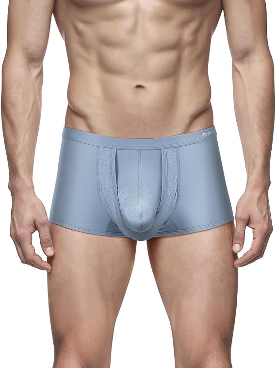 Mens Boxer Briefs Sexy Elephant Trunk Underwear Bulge Enhancing Dual Pouch Breathable