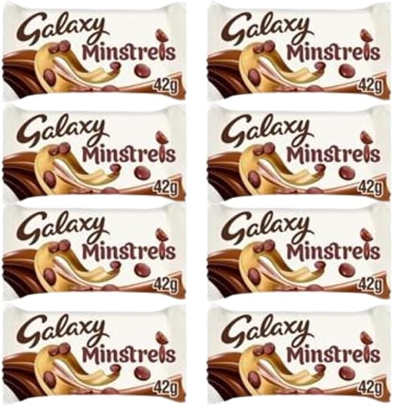 Chocolate Bundle Containing Galaxy Minstrels 42g (8 Pack)