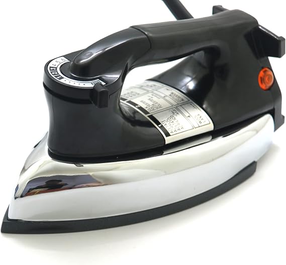 Dry Iron No Steam Heavyweight 9ft Cord Non-Stick (Heavyweight (2.2kg))