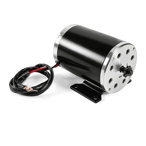 MY1020 48V Electric Scooter Brushed Motor 1000W 9 Teeth Compatible with Electric Scooter E-Bike Motorcycle Bicycle Mini Bike Go Kart ATV Tricycle,with Base