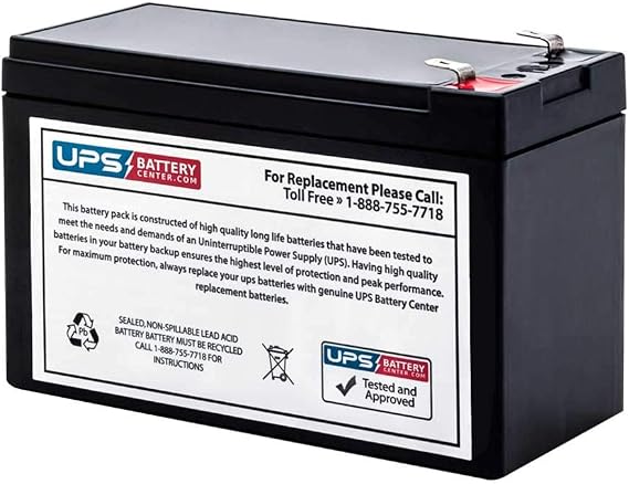 UPSBatteryCenter Compatible Replacement for APC Back-UPS CS 350VA BK350