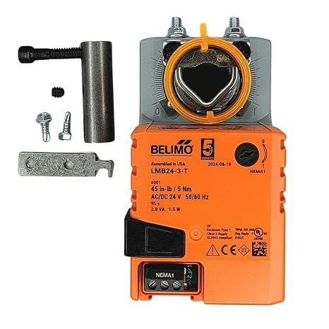 Belimo LMB24-3-T 3-Wire Motor Retrofit Kit (BH Kit 1) Easy Replacement for Honeywell M847D Damper Motors (M847D1004, M847D1012) Fast DIY Install Ships Same Day