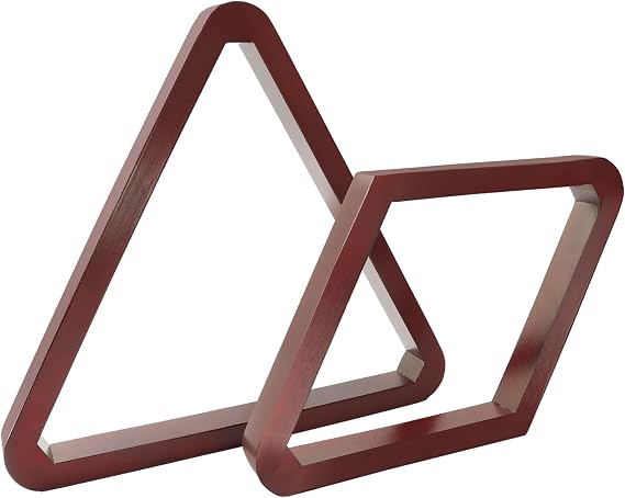 GSE Deluxe Solid Wood 8-Ball Triangle / 9-Ball Diamond Pool Ball Racks