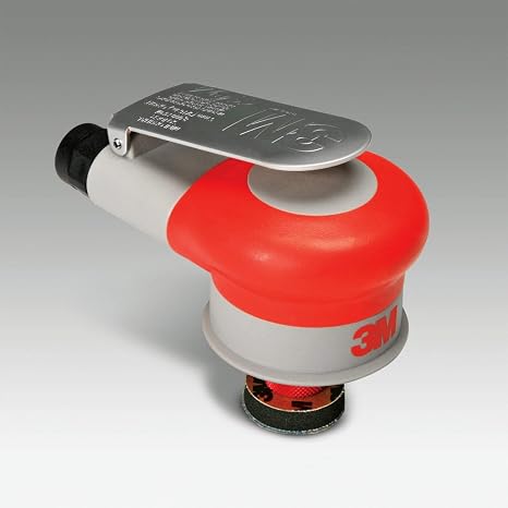 3M Mini Random Orbital Nib Sander, 20244, 1-1/4 in x 3/16 in Orbit | Pneumatic Palm Sander, For Automotive Paint Repair, Air Powered Tool