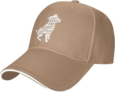 Dont Judge My Pitbull and I Wont Judge Your Kid Baseball Cap for Men Women Low Profile Adjustable Outdoor Golf Dad Hat