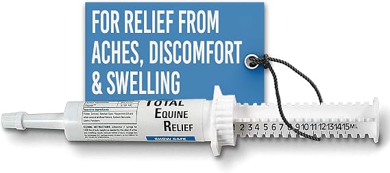 Ramard Total Equine Relief - Total Horse Joint Supplement for Total Body Equine Relief Powder, Tendon & Joint Health, Alleviating Swelling & Discomfort, Boosting Performance & Training 1 Syringe 1/2oz