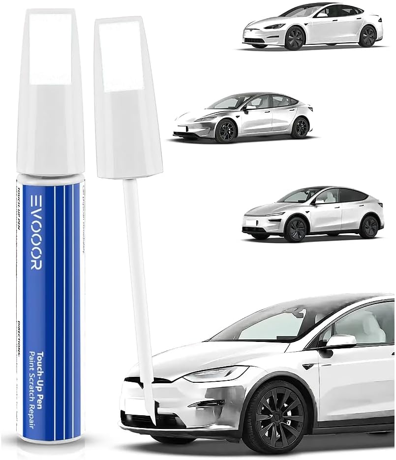 (PPSW) Pearl White Car Paint Repair Scratch Repair for Tesla Model 3/Y/S/X Quick & Easy Repair Solution