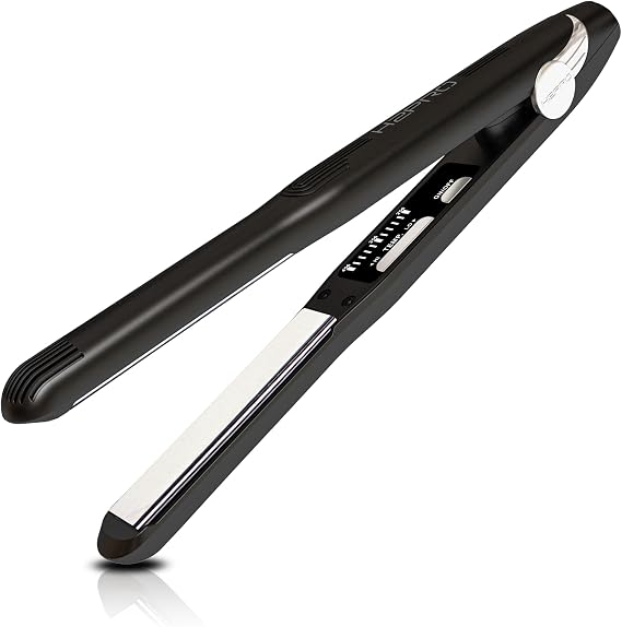 H2Pro Mikro Features Black Diamond Nano Hi-Tech Flat Iron Titanium 7/10 Inch