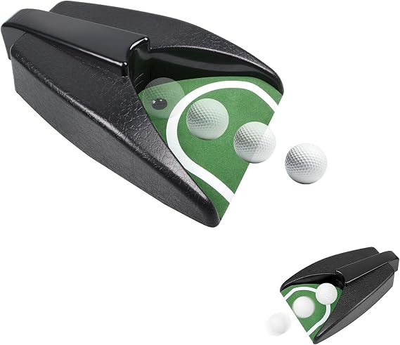 Golf Ball Return Putting Unit, Indoor Golf Putting Hole | Automatic Return Machine, Battery-Powered Practicing, Putting Muscle Memory, for Practicing at Home, Office, Yard, Party