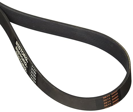 BESTORQ 125J6 Rubber V-Belt, PJ V-Ribbed, 6 Ribs, 12.5" Length x 0.558" Width x 0.17" Height