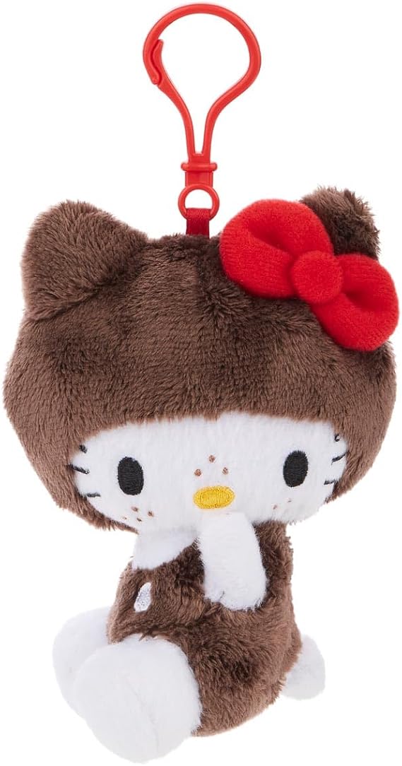 MONCHHICHI x Hello Kitty Costume Keychain Plush Doll - 4" Hello Kitty
