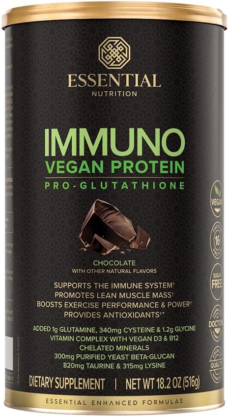 Essential Nutrition Immuno Vegan Plant-Based Protein Chocolate
