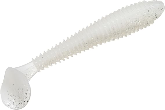 Strike King Rage Swimmer Fishing Lure, Soft Plastic Paddletail Minnow, Sleek Nose Cone, Softly Ribbed Body, Thin Tail