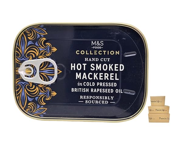 Hot Smoked Mackerel - In Cold Pressed British Rapeseed Oil 110g (1 Pack)