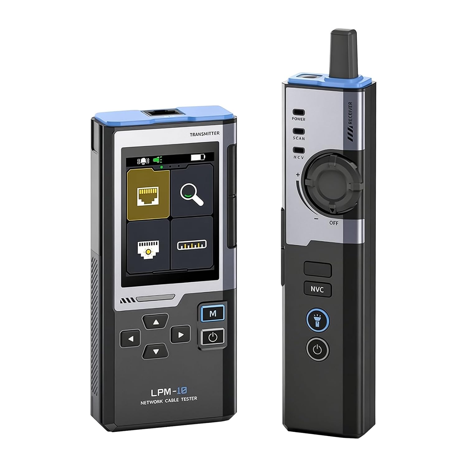 LPM-10A Underground Cable Locator, Wire Tracer Break Detector Finder 2.4-inch TFT Screen Anti-interference Under Ground Circuit Tracer