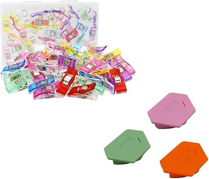 40pcs Sewing Clips and 3pcs Magnetic Seam Guide,WENICE Sewing Products for Sewing Supplies and Accessories