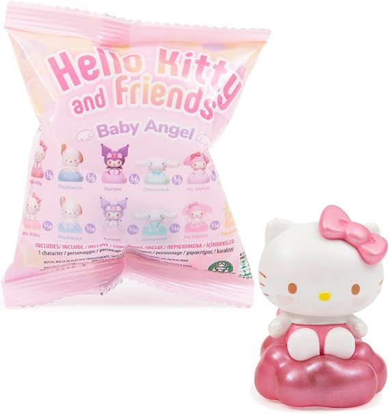 Hello Kitty 1 koleksiyon figürü, 4 cm, Baby Angel serisi, 3 yaşından büyük çocuklar için, HKT45