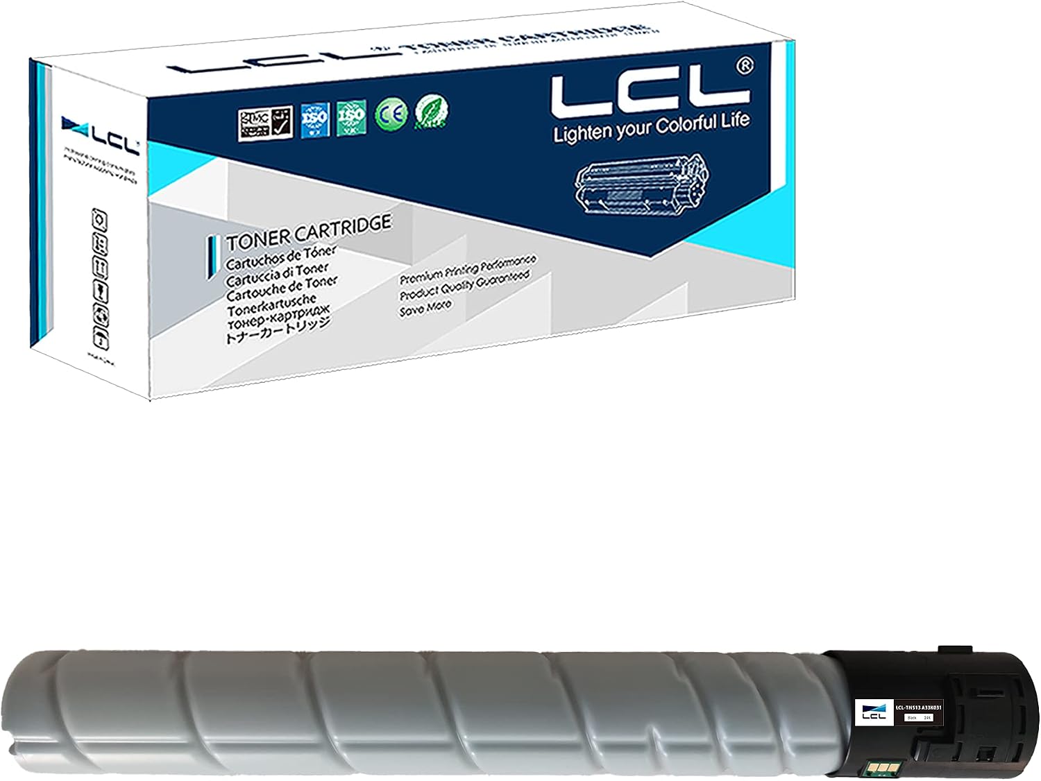 LCL Compatible Toner Cartridge Replacement for Konica Minolta TN513 TN515 TN516 A33K031 AAJ7030 A9E8030 24000 Pages Bizhub 454 454e 458 458e 554 554e 558 558e 658e 1-Pack Black