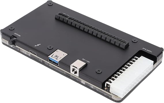 Sanpyl eGPU Enclosure for Thunderbolt 3/4, JHL7440 USB4.0 ATX 24Pin PCIE 16X Slot, External GPU Dock with 1m Cable