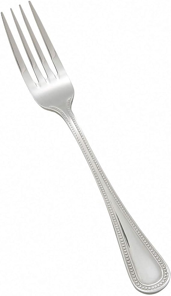 Winco Pearl Stainless-Steel Table Fork, Extra Heavyweight, 8.75" (12 Pack)