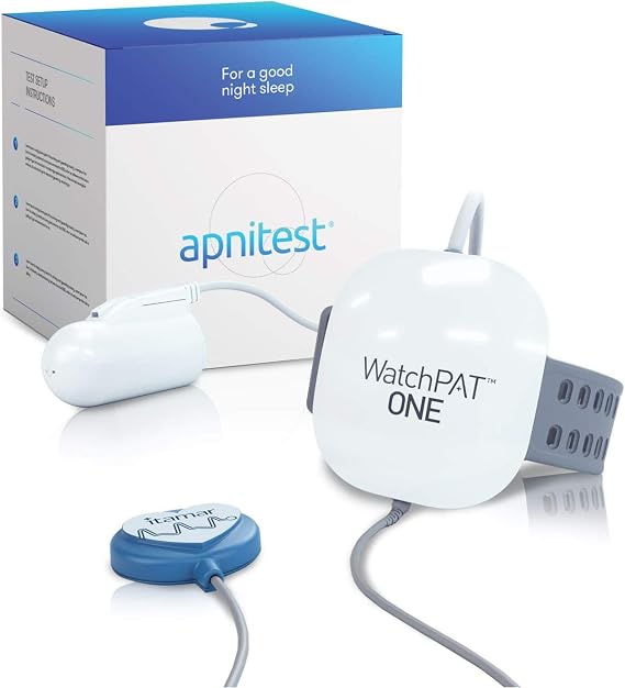 Home Sleep Apnea Test Diagnostic Machine (HSAT): Watchpat One at Home Sleep Study Kit by Itamar Medical. Tests The Need for A CPAP Or Other Sleep Solution