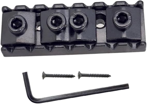 String Locking Nut Set with 1 Wrench 2 Screws for 7 String Electric Guitar