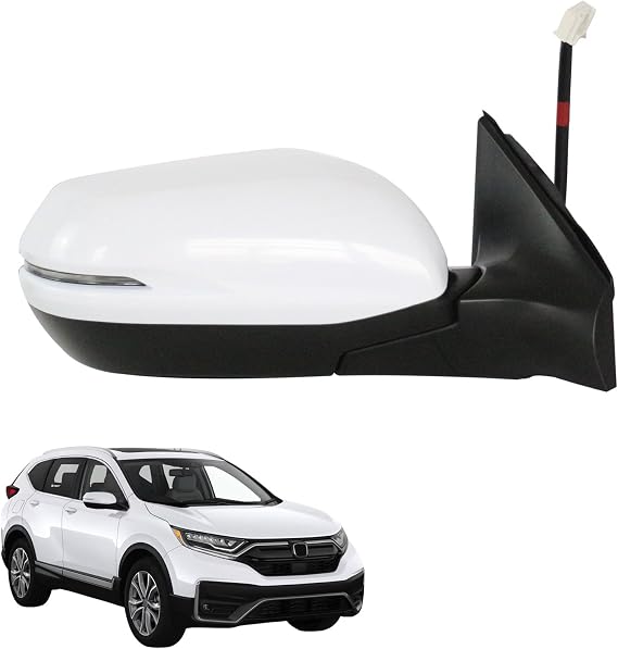 ホンダ Crv 2017-2022 サイドミラーアセンブリ 助手席側 ホンダ Cr-v アクセサリー用 ホワイト 9ピン パワー+シグナル+ヒート+bsm 交換用 Ho1321318rh