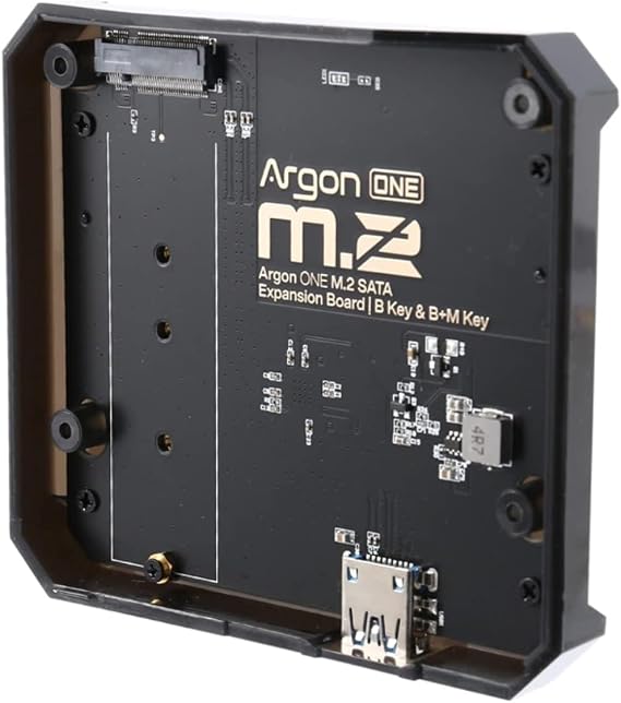 Argon ONE M.2 SATA Expansion Board for Raspberry Pi 4 - ONE V2 Only