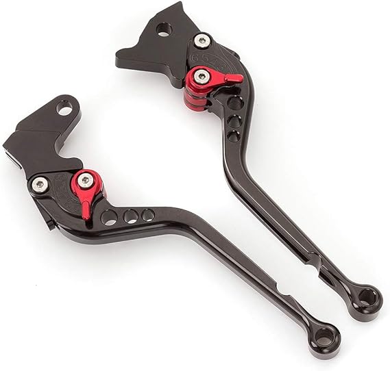 CNC ATV Clutch Brake Levers Compatible with YFM700 Raptor 700R 2008-2022, YFZ450 YFZ450R YFZ450X 2008-2020, YFM250 Raptor 2008-2013, Raptor 125 YFM125R 2011-2013 Long Adjustable