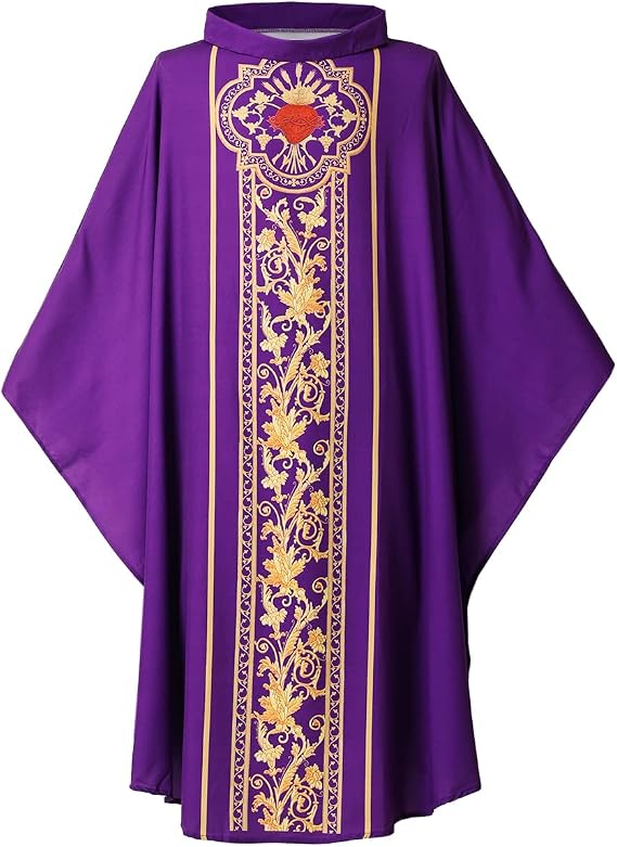 BLESSUME Celebrants Chasuble Mass Vestments Robe Costume