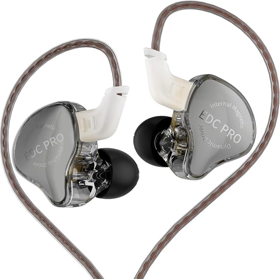 KZ EDC Pro in-Ear Earphones, OFC Cable, Black