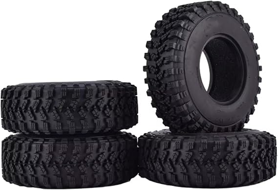 Rc car Wheels Rims Tires Compatible with Traxxas for Redcat for SCX10 for AXIAL TF2 1/10 RC Crawler Car Parts 4Pcs AUSTAR AX-8020 1.9 Inch 105mm