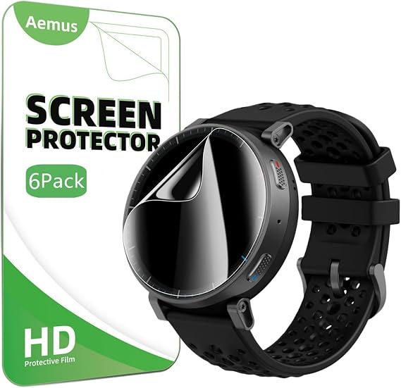 Screen Protector Compatible for Amazfit Active Max Smart Watch 1.5" | (6 Pack) Clear TPU Soft Film