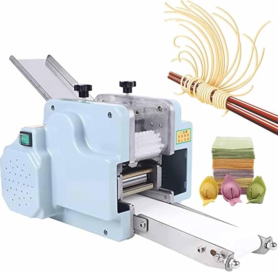Automatic Dumpling Wrapper Maker, Multifunctional Electric Machine for Gyoza, Wonton, Ravioli, and Noodle Skin, Commercial or Home Use
