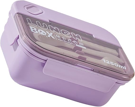 3 Compartment Lunch BoxLunch ContainerBento Lunch BoxBento BoxLunch BoxFood Cont 3 Compartment Box 1250ml -Leakage Microwaveable Container for of Waveable Box for