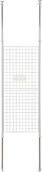 Yamazen SP-60W Tension Partition Wire Type, Width 23.6 x Depth 2.0 x Height 65.4-11.6 inches 60 x 5 x 166.5-295.5 cm, Includes 4 Hooks, Wall Hanging, Storage, Wall Storage, Ceiling Divider,