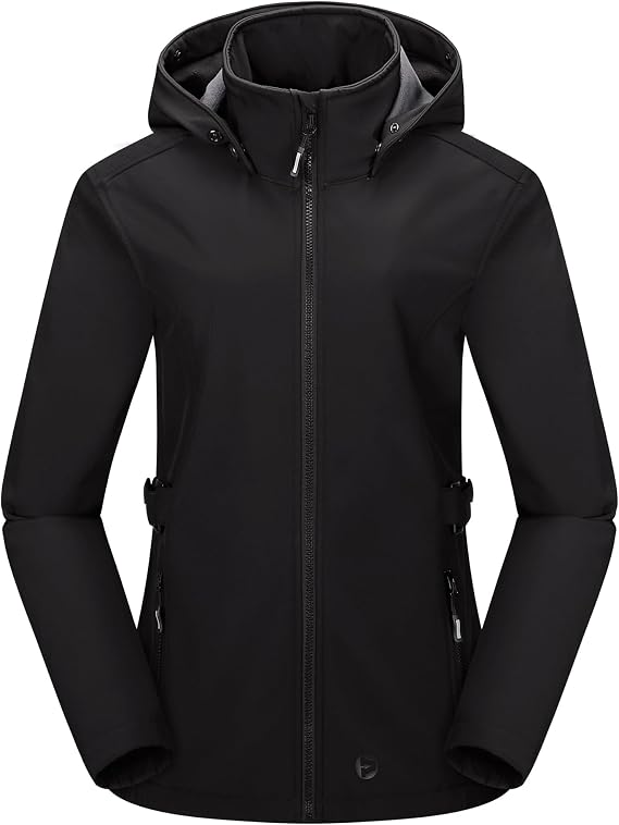 Outdoor Ventures Women's Waterproof Softshell Jacket with Removable Hood
