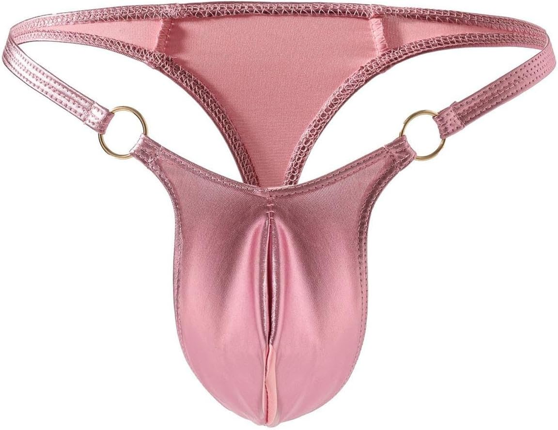 Mens Sexy Bugle Pouch Underwear G-String Thongs Elastic Briefs Breathable Underpants Thin Sissy Gay Naughty Panties