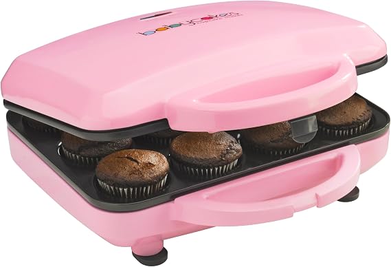 Babycakes Full Size 12 Cupcake Maker - Kitchen Appliance with Nonstick Coating & Latching Handle - Machine for Full-Sized Cupcakes - Includes Manual with Cupcake Recipes