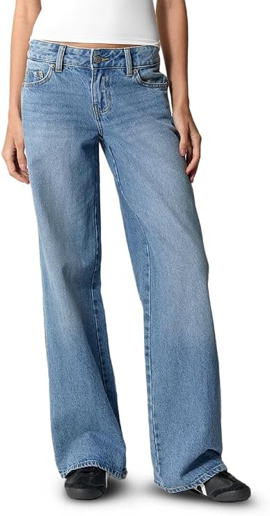 PacSun Women's Casey Low Rise Baggy Jeans Astrid