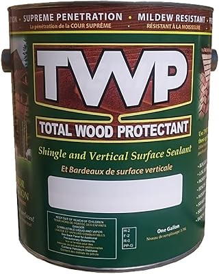 TWP 201 Cedartone Shake and Shingle Sealant - Professional Strength, Deep Penetrating Wood Protectant, UV & Water Resistant, Easy Apply - 1 Gallon