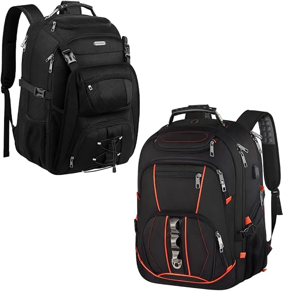 Travel Laptop Backpack,Extra Large 18.4 inch Gaming Laptop Backpacks with USB Charging Port,Big Capacity TSA Friendly RFID Anti Theft Pocket Durable College unisex Heavy Duty Computerbag