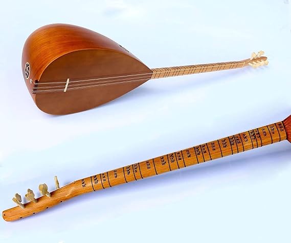 Turkish Quality Long Neck Mulberry Baglama Saz For Sale ASL-112N