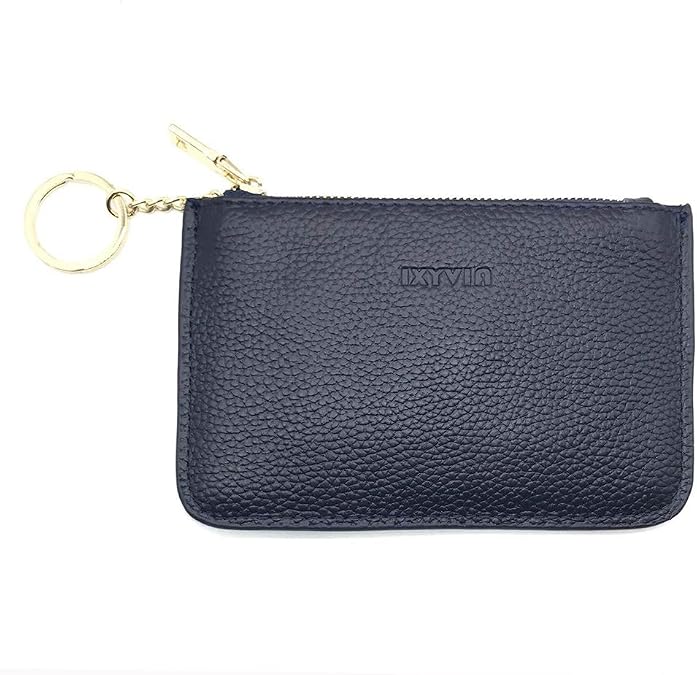RFID Blocking Top Grain Leather Coin Purse
