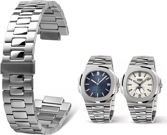 316L Stainless Steel WatchBand for Patek Philippe Nautilus 5711/5726 Watch Convex Solid Steel Men Strap Accessories 25mm