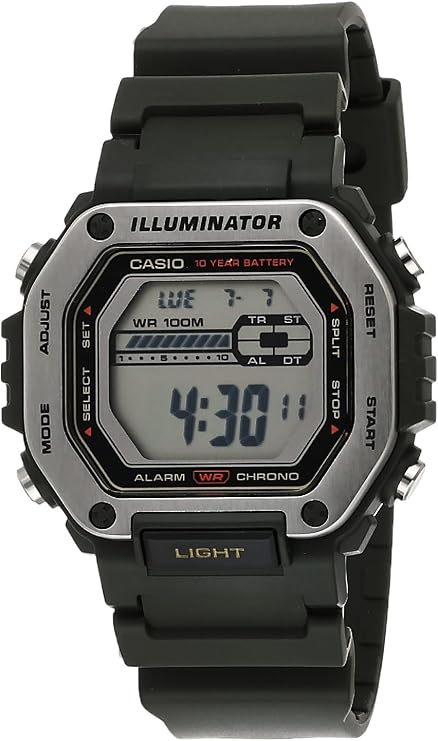 Casio MWD-110H-3AVDF Kol Saati, Standart, Digital, Gri-Yeşil, Erkek