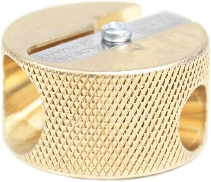 Mobius+Ruppert 0602 Classic M+R Sharpener with 2 Holes, Gold, Pack of 1