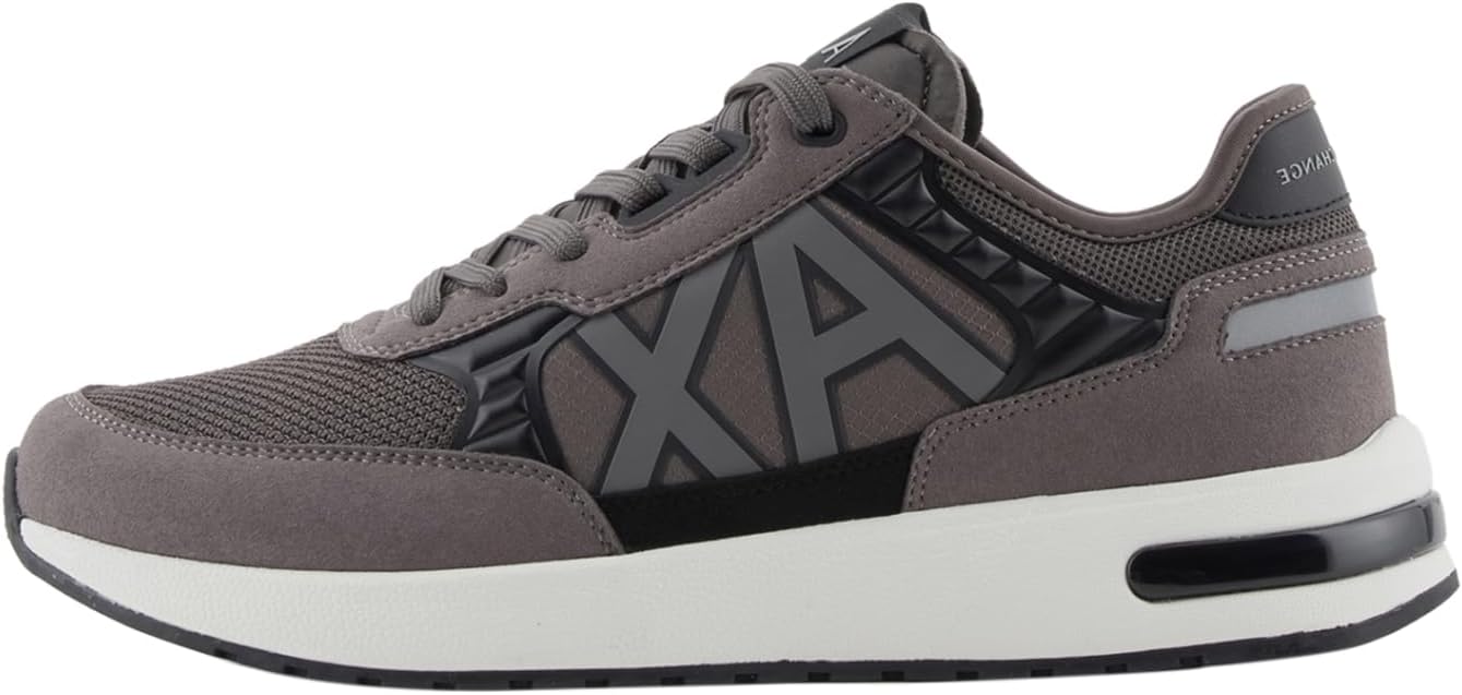 Armani Exchange Black Contrast Trainers