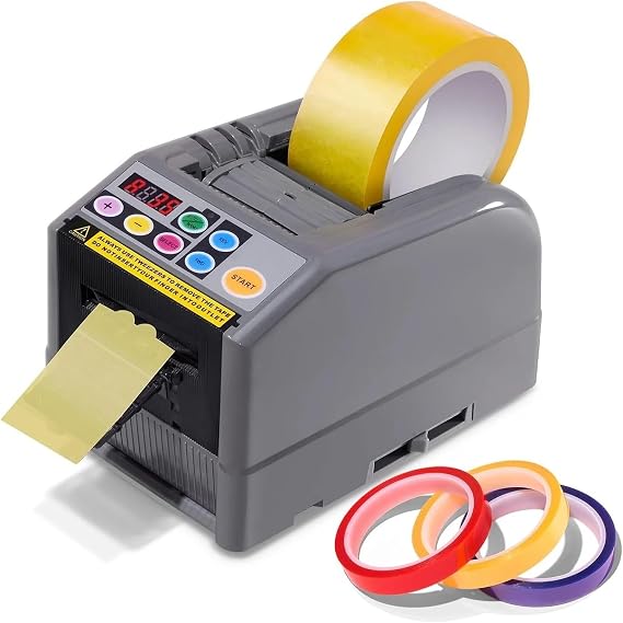 Automatic Tape Dispenser, Automatic Ribbon Cutting Machine With 3 Tapes, Tape Dispenser 999mm Maximum Cutting Length, 6-60mm Width Tapes Precise Cuts Every Time
